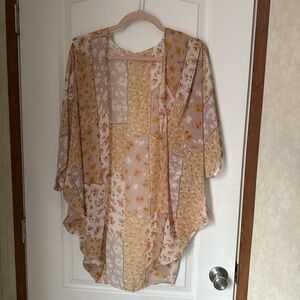 Floral Patchwork Kimono Cardigan